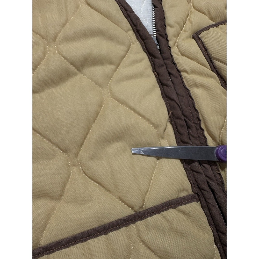 Vintage 50s 60s Hunting Thermal Lined Quilted Vest Liner Jacket Men's Medium EUC - Picture 7 of 13